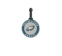 travelite NFL Kofferanhänger Philadelphia Eagles, Gepäckanhänger aus Silikon mit Adressfeld, flexibel und robust, für einfaches Kennzeichnen von Koffer, Rucksack oder Reisetasche, 9 x 9 x 0,7 cm