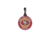 travelite NFL Kofferanhänger San Francisco 49ers, Gepäckanhänger aus Silikon mit Adressfeld, flexibel und robust, für einfaches Kennzeichnen von Koffer, Rucksack oder Reisetasche, 9 x 9 x 0,7 cm