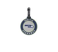 travelite NFL Kofferanhänger Seattle Seahawks, Gepäckanhänger aus Silikon mit Adressfeld, flexibel und robust, für einfaches Kennzeichnen von Koffer, Rucksack oder Reisetasche, 9 x 9 x 0,7 cm