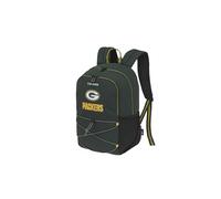 Travelite NFL Rucksack Green Bay Packers, Sportrucksack aus robustem Nylon mit gepolstertem Laptopfach 13 Zoll, Aufsteckfunktion und gepolstertem Rückenteil, ideal für Alltag/Sport, 27 x 41 x 19 cm