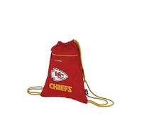 Travelite NFL Sportbeutel Kansas City Chiefs, leichter Turnbeutel aus robustem Polyester mit Tunnelzugöffnung und äußerem Reißverschlussfach, extra dicke Doppelgurte, 32 x 41 x 1 cm, 8 L