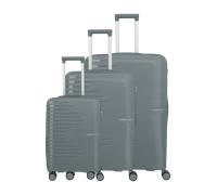 travelite - PACIFIC 3-tlg. Koffer-Set Anthracite - Gr. - S
