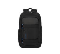 Travelite Handgepäck Rucksack, Laptop Rucksack 15,6 Zoll mit zusätzlichem Tabletfach, PATHWAY Strap, Tagesrucksack aus recyceltem Polyester mit Klettbändern außen, Aufsteckfunktion, 48 cm, 28 Liter