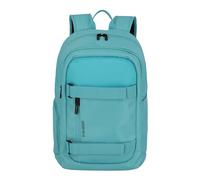 Travelite Handgepäck Rucksack, Laptop Rucksack 15,6 Zoll mit zusätzlichem Tabletfach, PATHWAY Strap, Tagesrucksack aus recyceltem Polyester mit Klettbändern außen, Aufsteckfunktion, 48 cm, 28 Liter