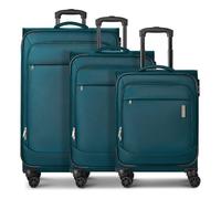 Travelite Priego 4 Rollen Kofferset 3-teilig petrol