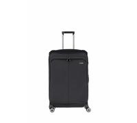 Travelite Priima Trolley Gr. L 79 cm mit 4 Rollen aus Nylon + recyceltem Polyester Schwarz