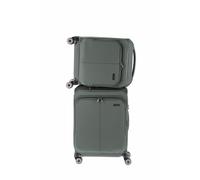 Travelite Priima Trolley Gr. S 55 cm mit 4 Rollen aus Nylon + recyceltem Polyester Oliv