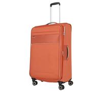 Travelite Reisekoffer groß mit Dehnfalte, nachhaltig, 4 Rollen, MIIGO, Weichgepäck Trolley aus recyceltem Material, TSA Schloss, 77 cm, 90-96 Liter