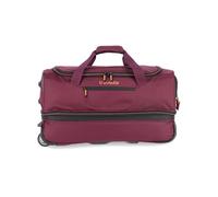 Travelite Reisetasche mit Rollen Basics Duffle M, 55 cm, 51-64 Liter | mittelgroße Sporttasche & Rollenreisetasche für Damen & Herren, Weekender, Kliniktasche, Tasche mit Dehnfalte & Schuhfach