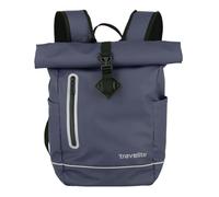 Travelite Rolltop Handgepäck Rucksack BASICS, 48 cm, 19 Liter, wasserfest | Fahrradrucksack & Cityrucksack, wasserabweisend mit Reflektoren, Freizeitrucksack, leicht, viele Fächer