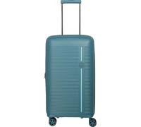 Travelite 4-Rad Hartschalenkoffer mittelgroß 74 Liter, Trunk Koffer, Gepäck Serie Roomer: Hartschalen Trolley mit Dehnfalte + TSA Kombinationsschloss, 66 cm (kein Sperrgepäck)