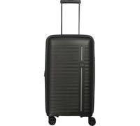 Travelite 4-Rad Hartschalenkoffer mittelgroß 74 Liter, Trunk Koffer, Gepäck Serie Roomer: Hartschalen Trolley mit Dehnfalte + TSA Kombinationsschloss, 66 cm (kein Sperrgepäck)