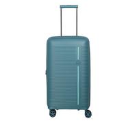Travelite 4-Rad Hartschalenkoffer mittelgroß 74 Liter, Trunk Koffer, Gepäck Serie Roomer: Hartschalen Trolley mit Dehnfalte + TSA Kombinationsschloss, 66 cm (kein Sperrgepäck)