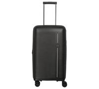 Travelite 4-Rad Hartschalenkoffer mittelgroß 74 Liter, Trunk Koffer, Gepäck Serie Roomer: Hartschalen Trolley mit Dehnfalte + TSA Kombinationsschloss, 66 cm (kein Sperrgepäck)
