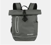 Travelite Rolltop Rucksack wasserfest, Fahrradrucksack, Freizeitrucksack mit Rolltop Verschluss & Reflektoren, BASICS, 48 cm, 19 Liter