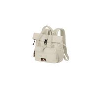 Travelite Rucksack BASICS Mini Rollup Rucksack, 7 L, 20 x 27 x 10 cm, 0,20 kg, viele Fächer - City-, Freizeit- & Tagesrucksack für Damen und Herren, Off-White