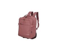Travelite Rucksack KICK OFF, Laptopfach 15,6 Zoll, Handgepäck Rucksack mit Rollen und Teleskopgestänge, vielseitiger Reiserucksack, 30 x 40 x 20/23 cm, 24/28 L