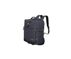 Travelite Rucksack KICK OFF, Laptopfach 15,6 Zoll, Handgepäck Rucksack mit Rollen und Teleskopgestänge, vielseitiger Reiserucksack, 30 x 40 x 20/23 cm, 24/28 L