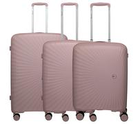 Travelite Tamaris Hartschalenkoffer VOYAAGE 3-TLG. Koffer Set, S/M/L, Polypropylen, TSA-Schloss, 4 Doppelrollen, Reisekoffer Set