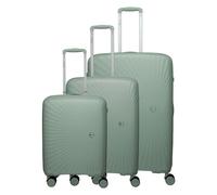 Travelite Tamaris x Travelite Voyaage 4 Rollen Kofferset 3-teilig mit Dehnfalte grün
