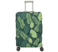 Travelite Kofferhülle M – Blau mit Federn