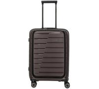 Travelite - Travelite Air Base 4-Rad Trolley S mit Vortasche 55cm 2,6kg 43L Coffee Grün
