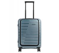travelite - Travelite Air Base 4-Rad Trolley S mit Vortasche 55cm 2,6kg 43L Eisblau Blau