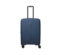 Travelite Air Stripe 4 Rollen Trolley M 66 cm mit Dehnfalte blau