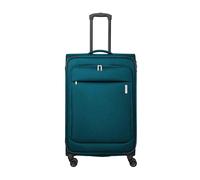 travelite - Travelite Priego Petrol 4 Doppelrollen Trolley L 77 cm grün