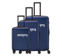 Travelite travelite x NFL 4 Rollen Kofferset 3-teilig mit Dehnfalte blau