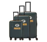 Travelite travelite x NFL 4 Rollen Kofferset 3-teilig mit Dehnfalte grün