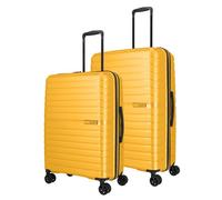 Travelite Trient 4w L/M Gelb 76542-89 Koffer mit 4 Rollen Kofferset