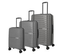 Travelite Trient 4-Rollen Trolley Set anthrazit, Polypropylen, 51 x 76 x 29cm