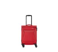 Travelite Handgepäck Trolley klein, Chios, Weichschale, 55x39x20 cm, 2,4 kg, mit 4 Doppelrollen & Zahlenschloss - Koffer passend für Lufthansa, Swiss, Eurowings, Ryanair, easyJet