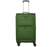 Travelite Cubis Trolley 4w M exp. Green Koffer mit 4 Rollen Weichgepäck