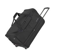 Travelite Trolley Reisetasche mit Rollen mittelgroß, erweiterbar, Basics, Weichgepäck Rolltasche mit Dehnfalte, 55 cm, 51-64 Liter