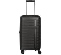 Travelite 4-Rad Hartschalenkoffer mittelgroß 74 Liter, Trunk Koffer, Gepäck Serie Roomer: Hartschalen Trolley mit Dehnfalte + TSA Kombinationsschloss, 66 cm (kein Sperrgepäck)
