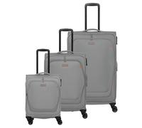 Travelite Umbria 4 Rollen Kofferset 3-teilig mit Dehnfalte grau