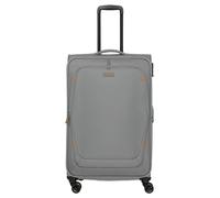 Travelite Umbria 4 Rollen Trolley L 77 cm mit Dehnfalte grau