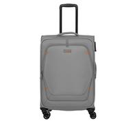 Travelite Umbria 4 Rollen Trolley M 67 cm mit Dehnfalte grau