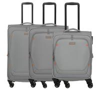 Travelite Umbria - 4-Rollen-Trolley-Set 3 tlg. erw. (smoky grey)
