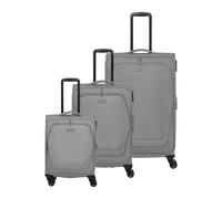 Travelite Kofferset Umbria – 4 Rollen, 3-teilig, mit Dehnfalte – Grau