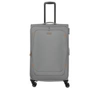 Travelite Umbria 4 Rollen Trolley L 77 cm mit Dehnfalte grau