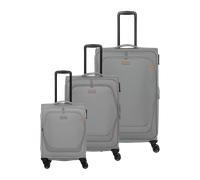 Travelite Umbria 4 Rollen Kofferset 3-teilig mit Dehnfalte grau