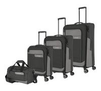 Travelite Viia Trolley-Set 4-Rad L erw./M erw./S/Reisetasche Schiefer