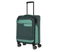 Travelite Handgepäck Koffer VIIA Größe S, 55x38x20 cm, 2,4 kg, leicht | Weichschalenkoffer aus Polyester, Trolley klein für Lufthansa, SWISS, Condor & Ryanair, mit Aufsteckfunktion