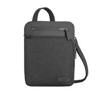 Travelon Anti-Diebstahl Metro Small Crossbody, Grau, 9.75 x 10.75 x 2, Metro Umhängetasche mit Diebstahlschutz, klein
