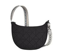 Travelon Uni Anti-diebstahl Boho Crescent Crossbody Umhängetasche, Schwarz