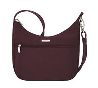 Travelon Unisex Anti-diebstahl Essentials Patch Pocket Crossbody Bag Umhängetasche, Dunkles Bordeauxrot