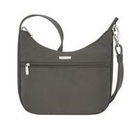 Travelon Unisex Essentials Crossbody Hobo, smoke, Einheitsgröße, Anti-Diebstahl Essentials East/West Hobo Bag